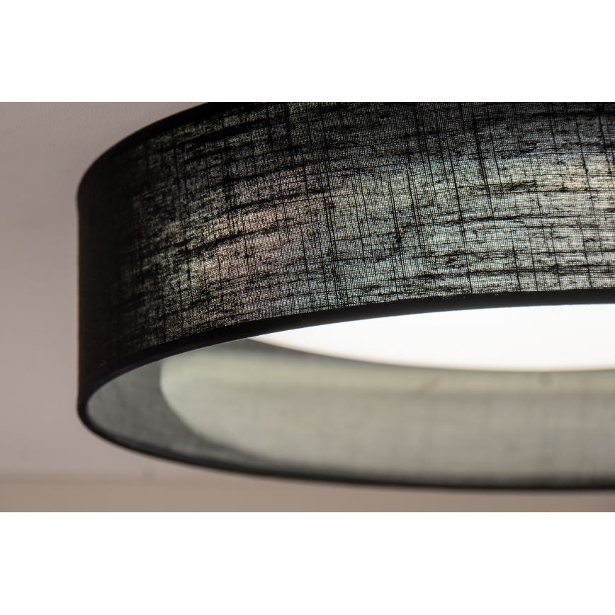 Duolla - Plafonnier ROLLER LED/24W/230V d. 45 cm noir