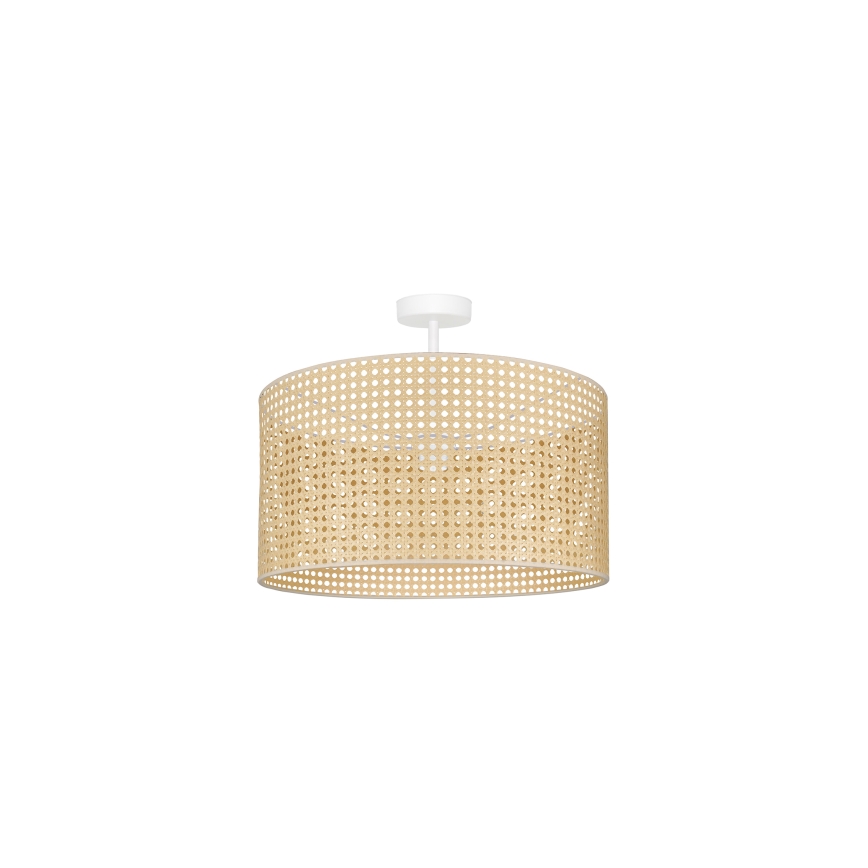 Duolla - Plafonnier ROLLER RATTAN 1xE27/15W/230V d. 45 cm beige