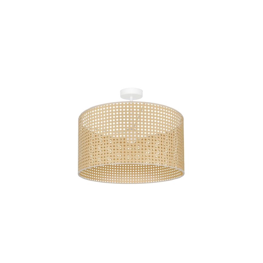 Duolla - Plafonnier ROLLER RATTAN 1xE27/15W/230V d. 45 cm beige
