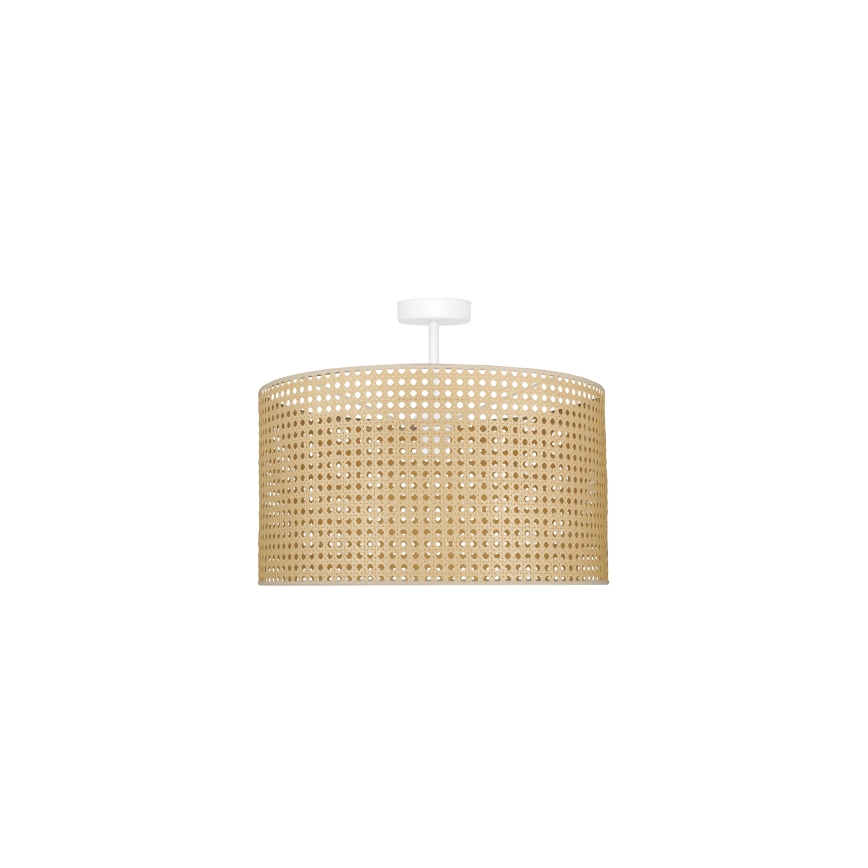 Duolla - Plafonnier ROLLER RATTAN 1xE27/15W/230V d. 45 cm beige