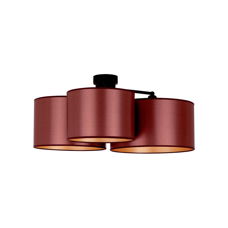 Duolla - Plafonnier ROLLER TRIO SHINY 3xE27/15W/230V cuivre/doré