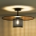 Duolla - Plafonnier TOKYO RATTAN 1xE27/15W/230V d. 50 cm doré/noir
