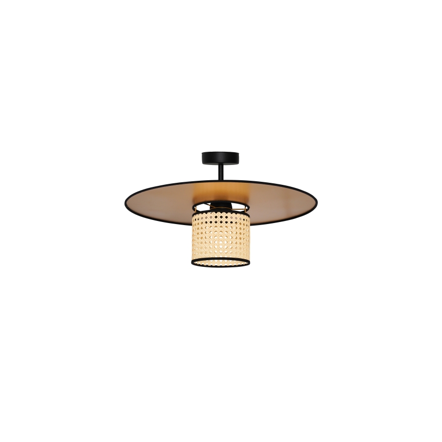 Duolla - Plafonnier TOKYO RATTAN 1xE27/15W/230V d. 50 cm doré/rotin