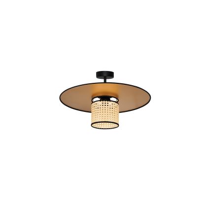 Duolla - Plafonnier TOKYO RATTAN 1xE27/15W/230V d. 50 cm doré/rotin