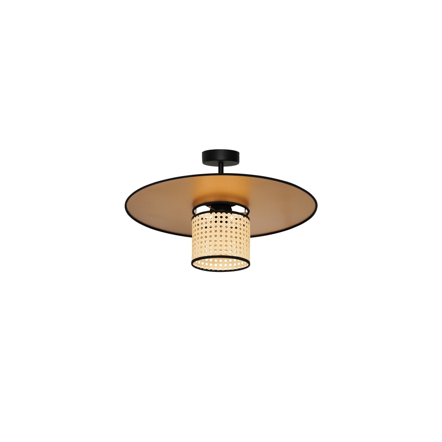 Duolla - Plafonnier TOKYO RATTAN 1xE27/15W/230V d. 50 cm doré/rotin