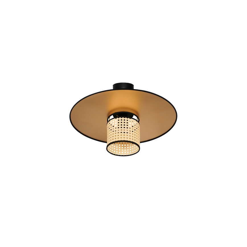 Duolla - Plafonnier TOKYO RATTAN 1xE27/15W/230V d. 50 cm doré/rotin