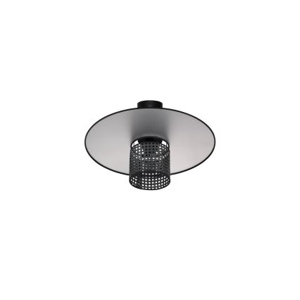 Duolla - Plafonnier TOKYO RATTAN 1xE27/15W/230V d. 50 cm noir/argent