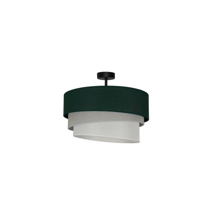 Duolla - Plafonnier TRIO 1xE27/15W/230V d. 45 cm vert/gris/blanc