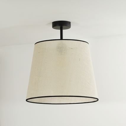 Duolla - Plafonnier YUTE 1xE27/15W/230V d. 38 cm gris/noir