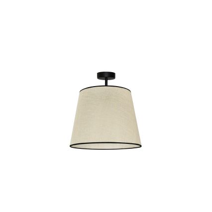 Duolla - Plafonnier YUTE 1xE27/15W/230V d. 38 cm gris/noir