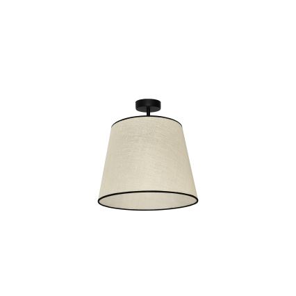 Duolla - Plafonnier YUTE 1xE27/15W/230V d. 38 cm gris/noir