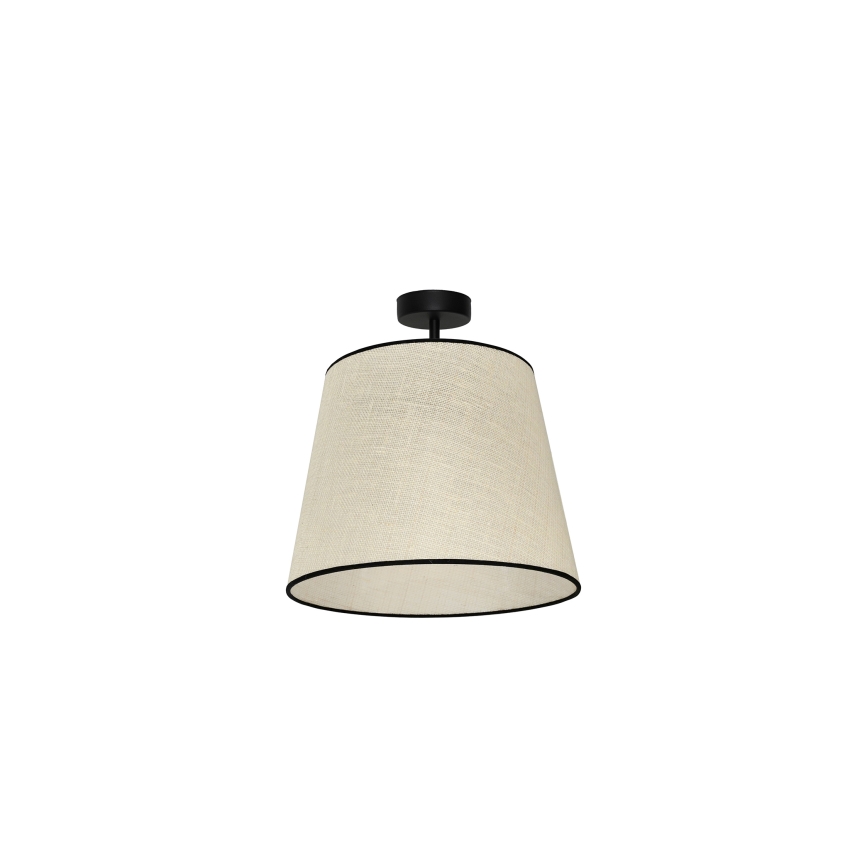 Duolla - Plafonnier YUTE 1xE27/15W/230V d. 38 cm gris/noir