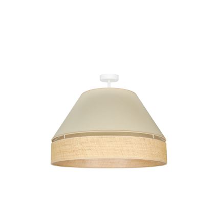 Duolla - Plafonnier YUTE AVIGNON 1xE27/15W/230V d. 60 cm crème/beige