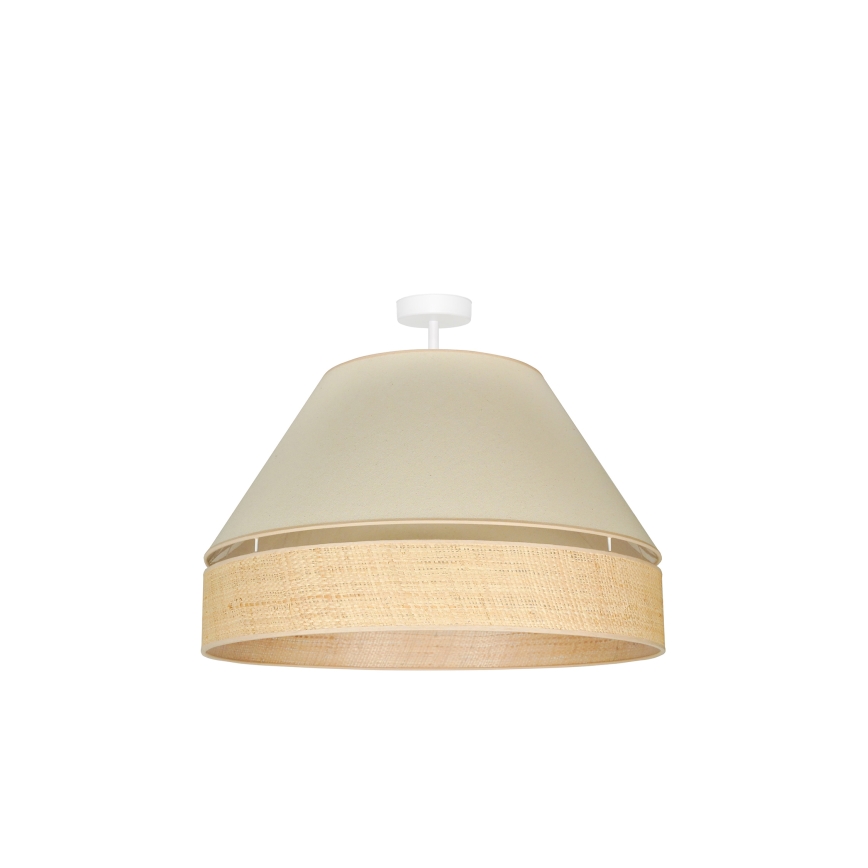 Duolla - Plafonnier YUTE AVIGNON 1xE27/15W/230V d. 60 cm crème/beige