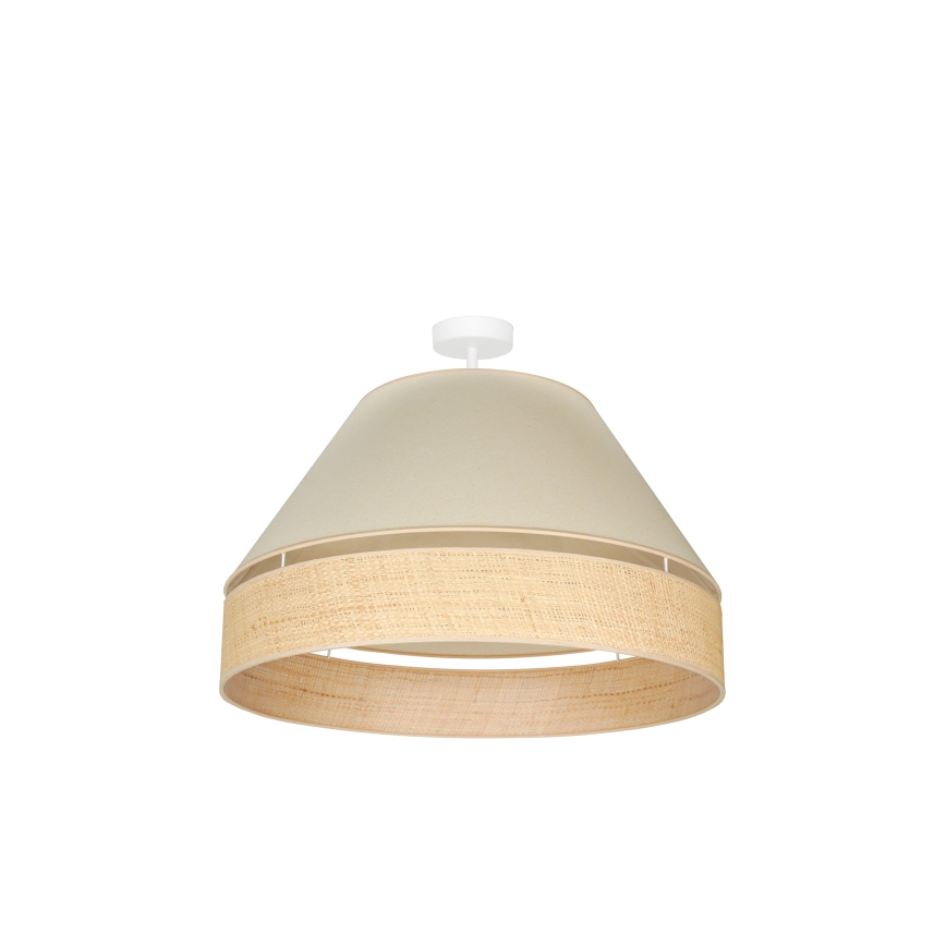 Duolla - Plafonnier YUTE AVIGNON 1xE27/15W/230V d. 60 cm crème/beige