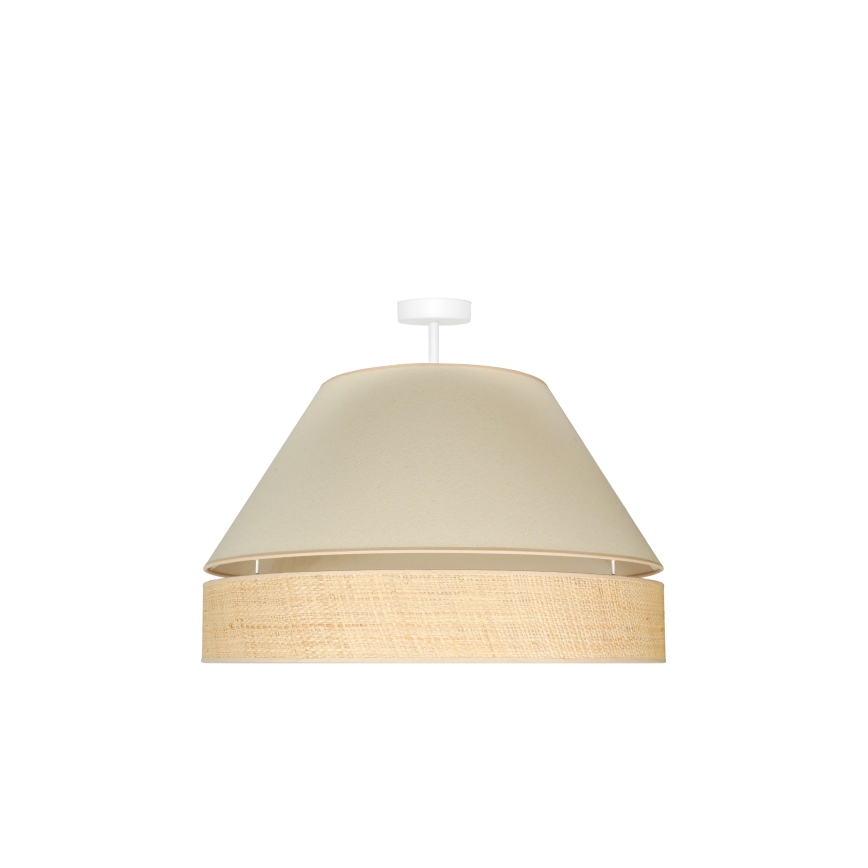 Duolla - Plafonnier YUTE AVIGNON 1xE27/15W/230V d. 60 cm crème/beige