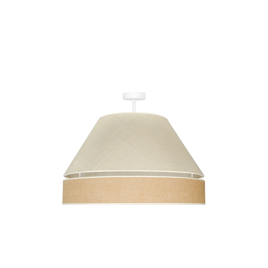 Duolla - Plafonnier YUTE AVIGNON 1xE27/15W/230V d. 60 cm gris/marron