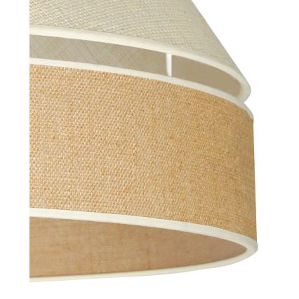 Duolla - Plafonnier YUTE AVIGNON 1xE27/15W/230V d. 60 cm gris/marron