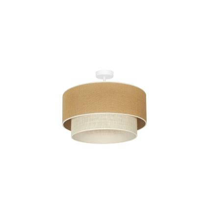Duolla - Plafonnier YUTE BOHO 1xE27/15W/230V d. 45 cm marron/crème