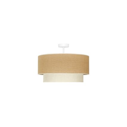 Duolla - Plafonnier YUTE BOHO 1xE27/15W/230V d. 45 cm marron/crème