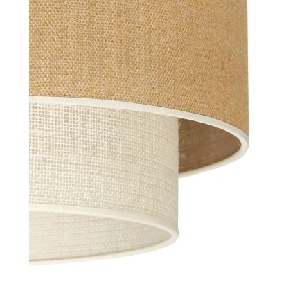 Duolla - Plafonnier YUTE BOHO 3xE27/15W/230V d. 60 cm marron/crème