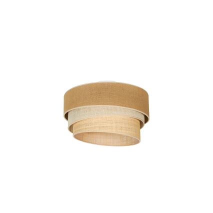 Duolla - Plafonnier YUTE TRIO 1xE27/15W/230V d. 45 cm marron/gris/beige
