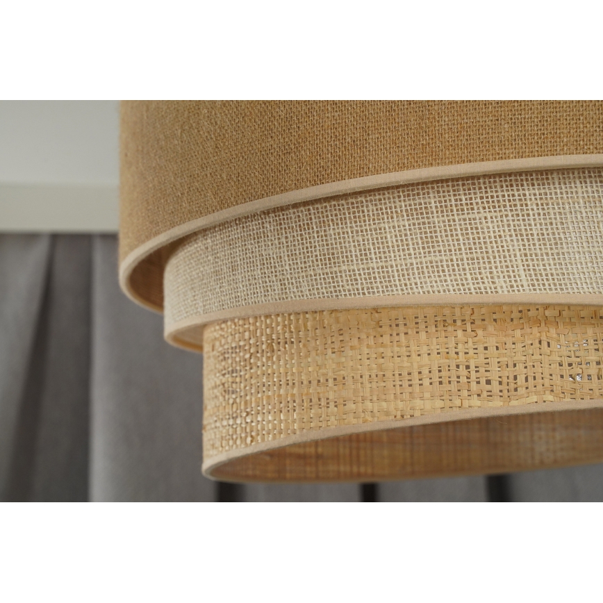 Duolla - Plafonnier YUTE TRIO 3xE27/15W/230V d. 60 cm marron/gris/beige