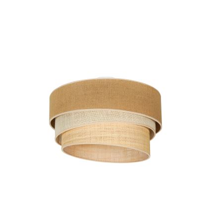 Duolla - Plafonnier YUTE TRIO 3xE27/15W/230V d. 60 cm marron/gris/beige