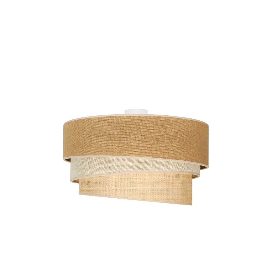 Duolla - Plafonnier YUTE TRIO 3xE27/15W/230V d. 60 cm marron/gris/beige