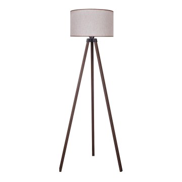 Duolla - Staande Lamp 1xE27/60W/230V diameter 44 cm beige/bruin