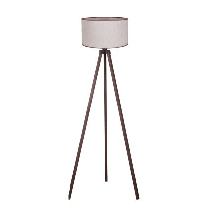 Duolla - Staande Lamp 1xE27/60W/230V diameter 44 cm beige/bruin