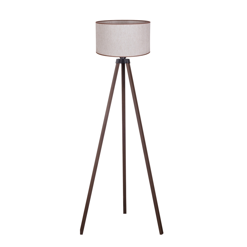 Duolla - Staande Lamp 1xE27/60W/230V diameter 44 cm beige/bruin