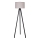 Duolla - Staande Lamp 1xE27/60W/230V diameter 44 cm beige/wengé