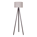 Duolla - Staande Lamp 1xE27/60W/230V diameter 44 cm beige/wengé