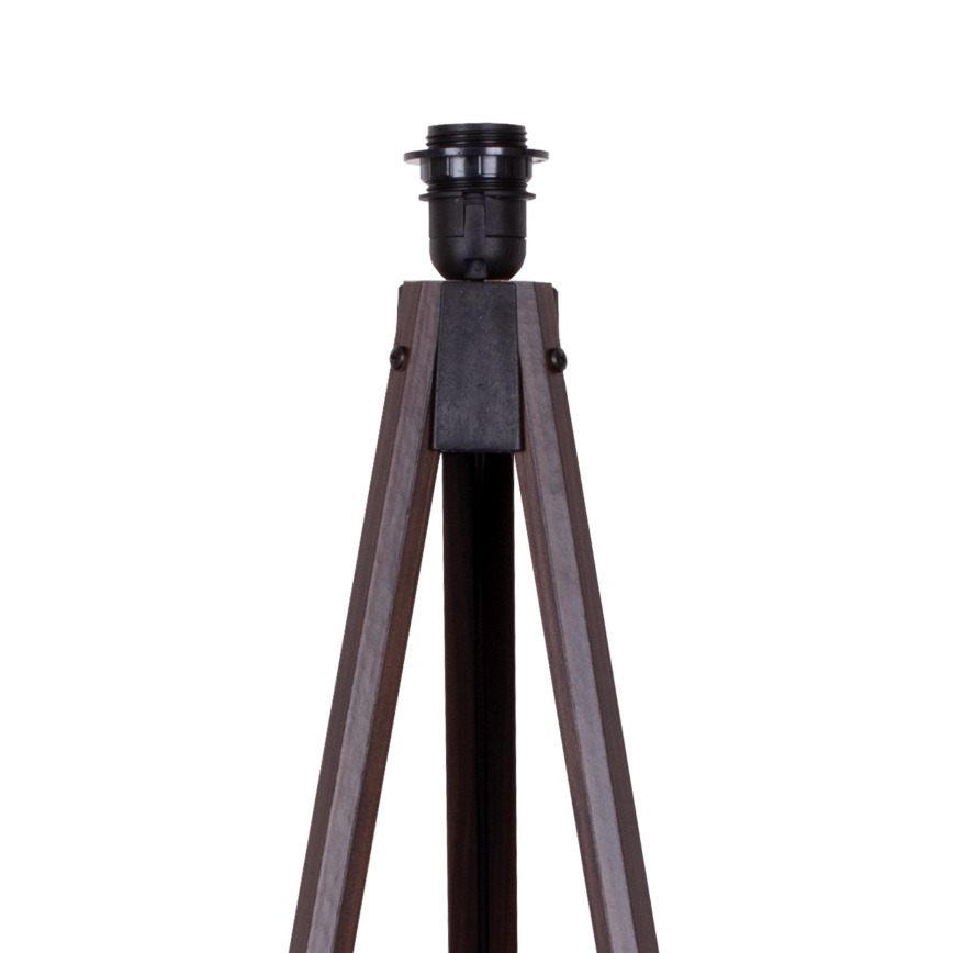 Duolla - Staande Lamp 1xE27/60W/230V diameter 44 cm beige/wengé
