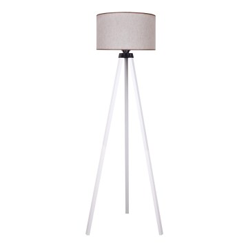 Duolla - Staande Lamp 1xE27/60W/230V diameter 44 cm beige/wit