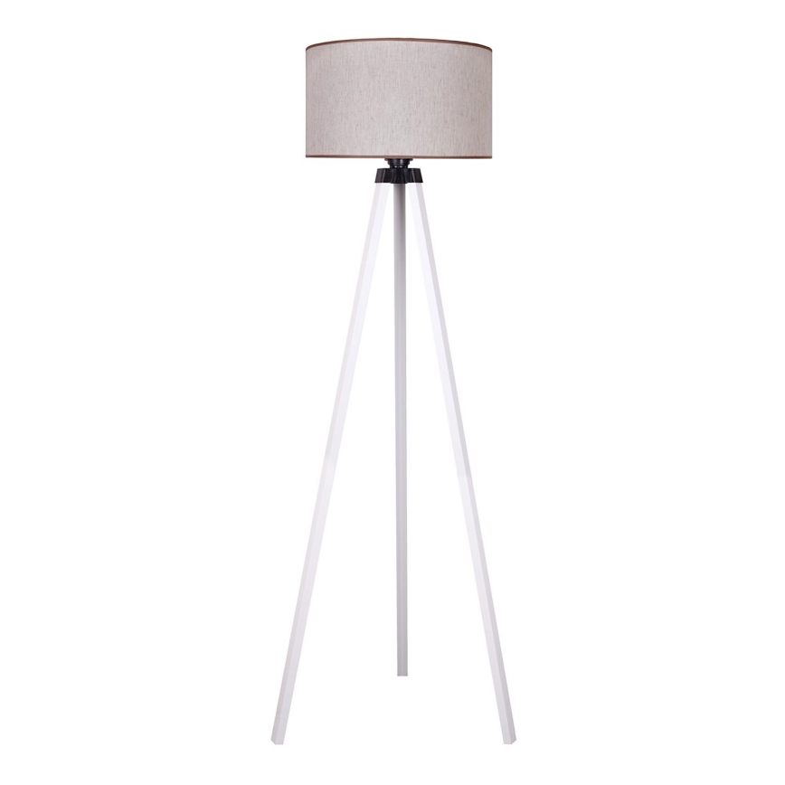 Duolla - Staande Lamp 1xE27/60W/230V diameter 44 cm beige/wit