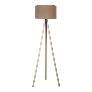 Duolla - Staande Lamp 1xE27/60W/230V diameter 44 cm bruin/beige