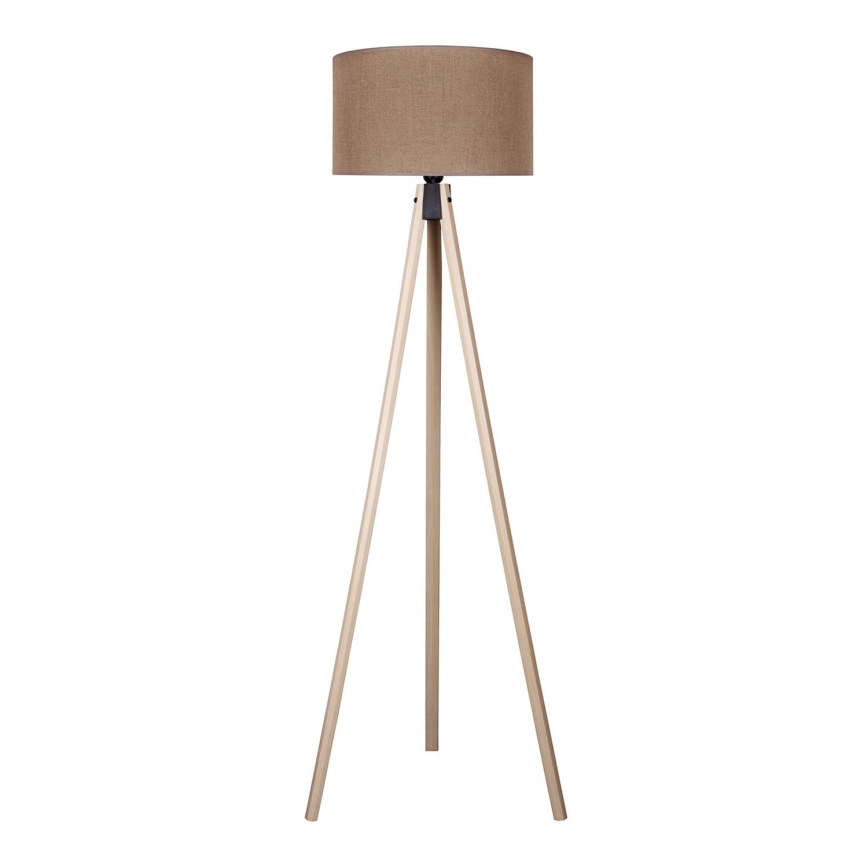Duolla - Staande Lamp 1xE27/60W/230V diameter 44 cm bruin/beige