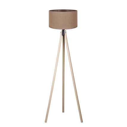 Duolla - Staande Lamp 1xE27/60W/230V diameter 44 cm bruin/beige