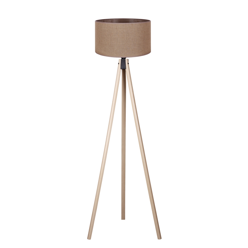 Duolla - Staande Lamp 1xE27/60W/230V diameter 44 cm bruin/beige