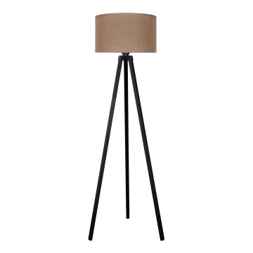 Duolla - Staande Lamp 1xE27/60W/230V diameter 44 cm bruin/wengé