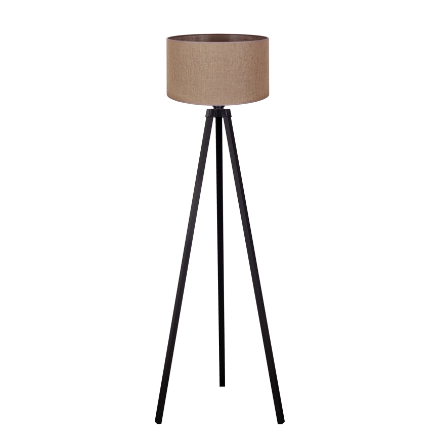 Duolla - Staande Lamp 1xE27/60W/230V diameter 44 cm bruin/wengé