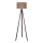 Duolla - Staande Lamp 1xE27/60W/230V diameter 44 cm bruin/wengé