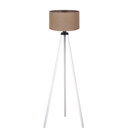 Duolla - Staande Lamp 1xE27/60W/230V diameter 44 cm bruin/wit