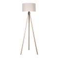 Duolla - Staande Lamp 1xE27/60W/230V diameter 44 cm crème/beige