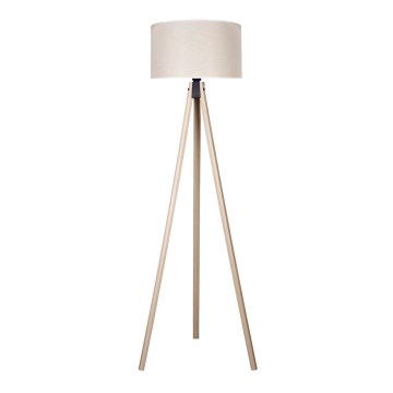 Duolla - Staande Lamp 1xE27/60W/230V diameter 44 cm crème/beige