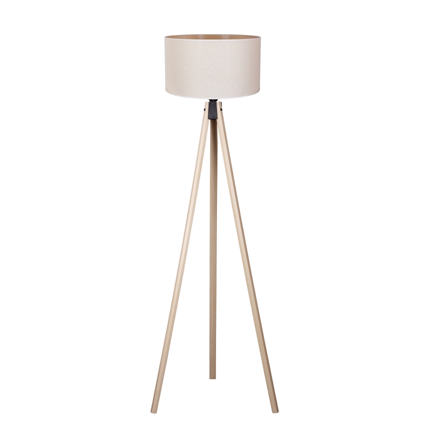 Duolla - Staande Lamp 1xE27/60W/230V diameter 44 cm crème/beige