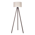 Duolla - Staande Lamp 1xE27/60W/230V diameter 44 cm crème/bruin