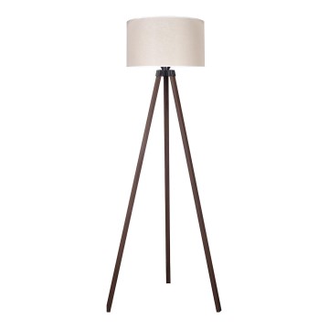 Duolla - Staande Lamp 1xE27/60W/230V diameter 44 cm crème/bruin